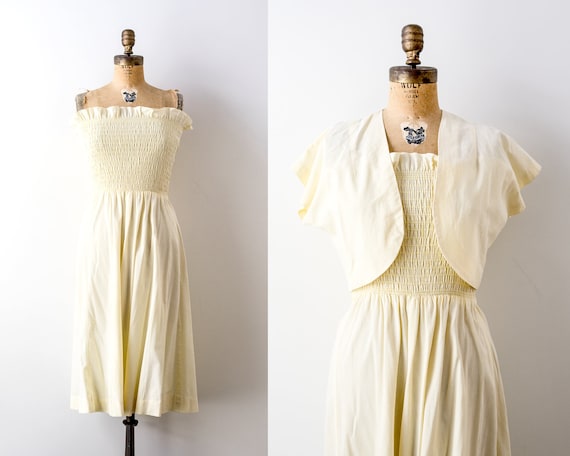 pastel yellow sundress