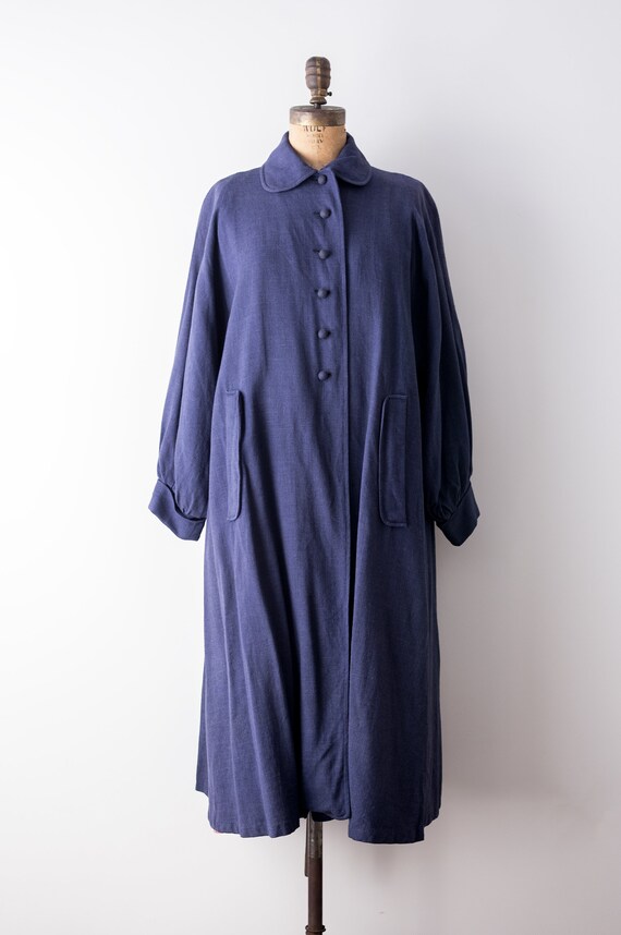 light blue swing coat