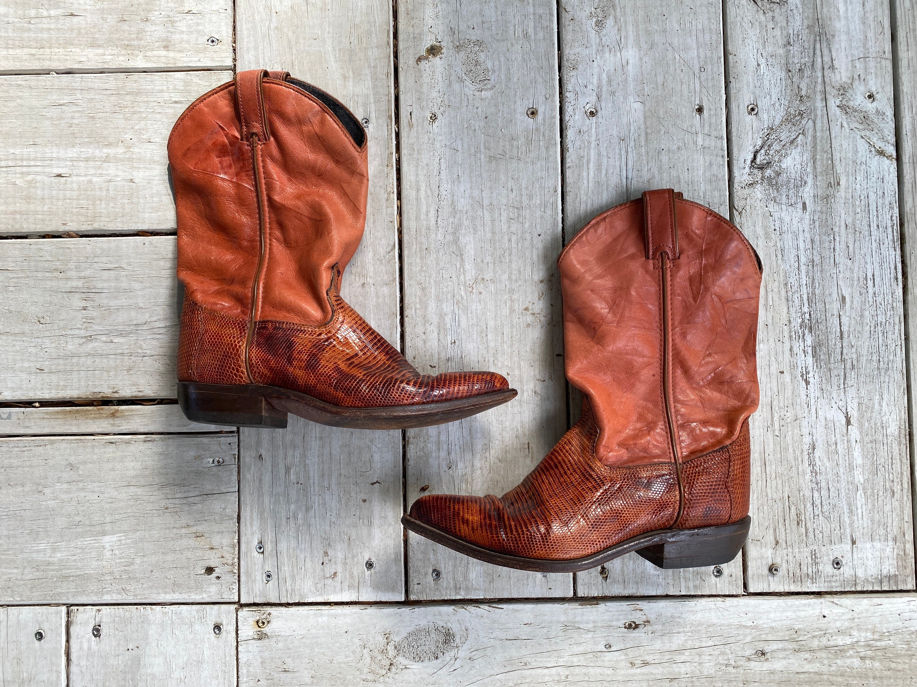 J's.o.l.e Cowboy Boots Woman Cowgirl Boots Botte Cowboy Femme Square Toe  Wide Mid Calf Brown US Size 6 : : Clothing, Shoes & Accessories