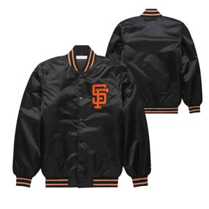 San Francisco Giants Satin Jacket, MLB Handmade Baseball Jacket, Vintage Style 80&#39;s Lettermen Jacket, lightweight Varsity Jacket, Unisex