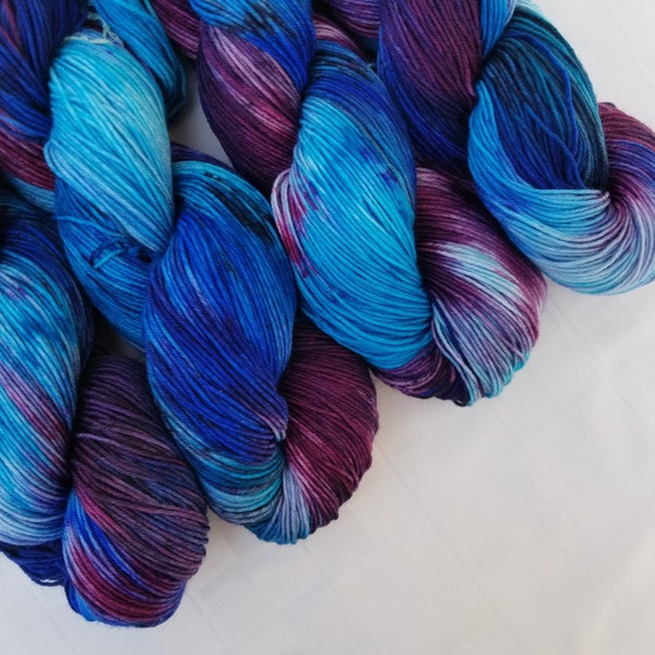Deep Space | Sock Yarn | 100g Skein | Fingering Weight | Superwash Merino Wool