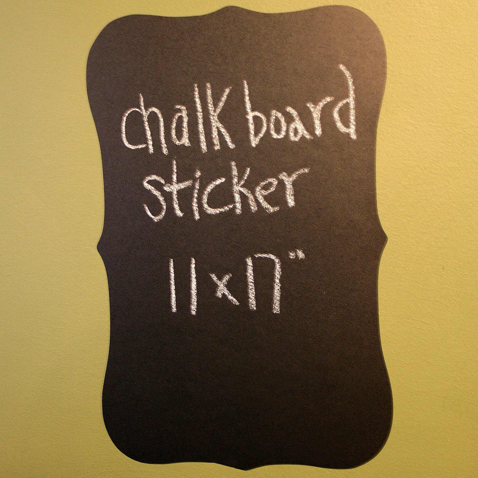 Chalkboard Fancy Plaque Wall Decal XXL Frame Chalkboard Refrigerator