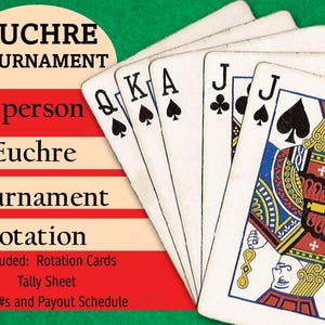 9 Euchre Tournament, Progressive Euchre, 9 person Euchre