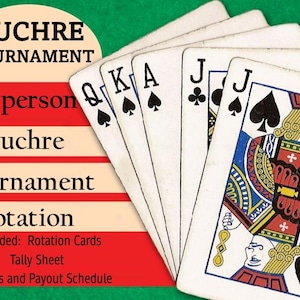 Euchre Tournament, Progressive Euchre, 12 person Euchre