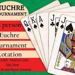 Euchre Tournament, Progressive Euchre, 8 person Euchre