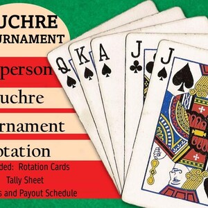15 Euchre Tournament, Progressive Euchre, 15 person Euchre