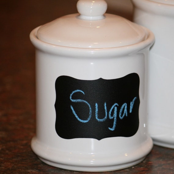 Items similar to Chalkboard Stickers 12 Large Fancy Plaque on Etsy