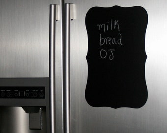 Chalkboard fancy plaque wall decal - XXL frame chalkboard refrigerator sticker - chalkboard wall sticker