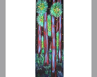 Night Lights - Original Art Acrylic Painting - Abstract Art - Original Painting by Jessie Meehan - Tree Painting on Canvas