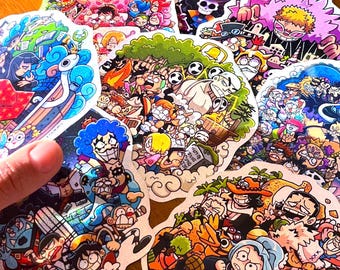 Shiny XL Sticker - One Piece Arcs