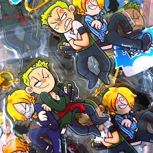 Zoro Sanji Double Design Keychain