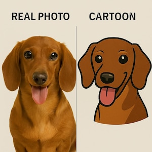 Cartoon Pet Portrait • Custom Pet Illustration • Personalized Dog or Cat Drawing • Digital Pet Art Download • Style Pet Cartoon