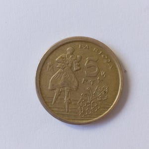Pièce de 5 Pesetas Ptas La Rioja Espana 1996 Espagne