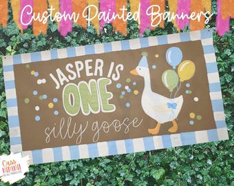 Custom Hand-Painted Kraft Paper Banner: Personalized Party Decor