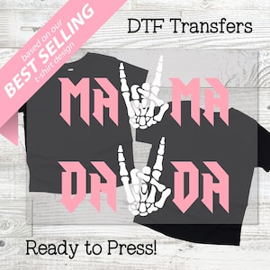 Bad Two The Bone DTF Transfer - Toddler Girl Birthday Shirt, Rock Theme Birthday, 2nd Birthday Shirt, Kids Birthday Heat Transfer dtf sheet