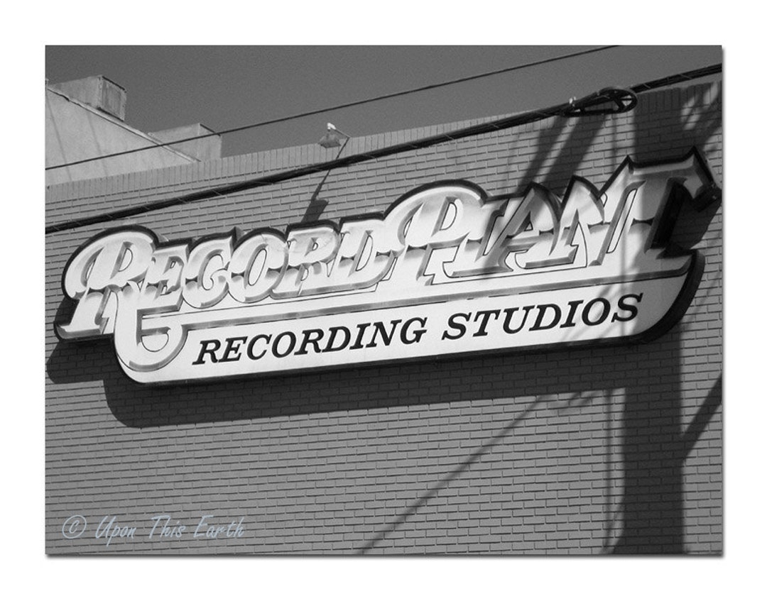 Record Plant Recording Studios, Los Angeles 8.5 X 11 Fine Art