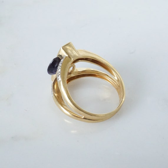 Iolite Ring, Blue Gemstone Ring, Multi Stone Ring… - image 9
