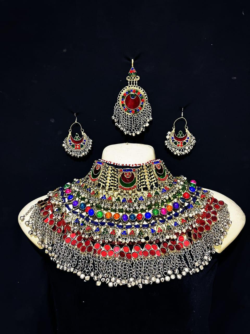 ヴィンテージ クチ チョーカー ネックレス＆イヤリング