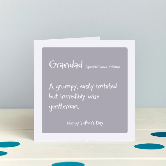 Download Grandad Card Fathers Day Card Funny Grandpa Card Etsy