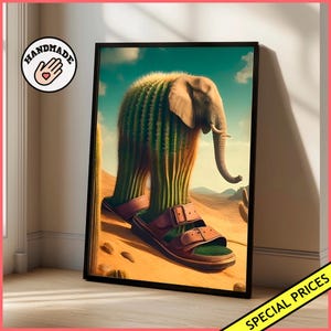Lirili Larila Wand-Kunstdruck Italienisches Brainbrot-Poster || Gerahmtes Poster / Leinwand | TikTok-Trend Instagram-Kunst Meme-Dekor
