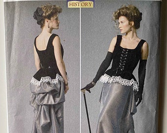 Making History Misses' Corset & Skirt, Bustle Costume Butterick 5969 Sewing Pattern UNCUT Sizes 14-16-18-20-22, B5969, Steampunk, Cosplay