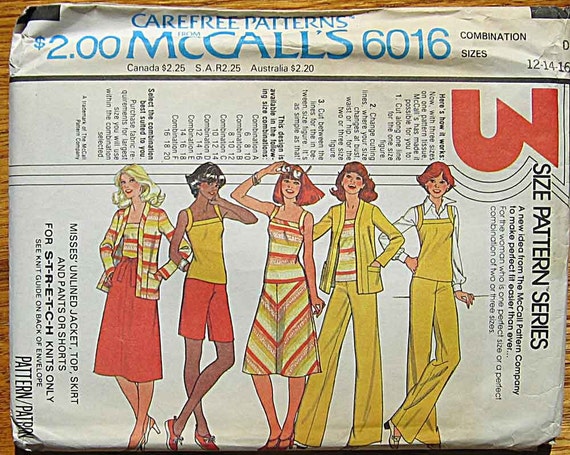 VTG 70s SIMPLICITY Misses Knit Tops~Pants//Shorts~Workout Wear PATTERNS 6-8-10 UC