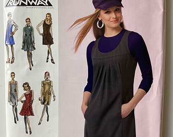 Misses' Project Runway Jumper or Sleeveless Dress Simplicity 0573 2848 Sewing Pattern UNCUT Sizes 12-14-16-18-20