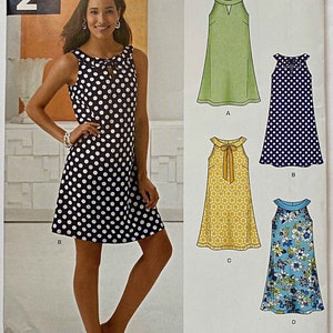 Misses&#39; Summer Dress New Look 6263 Sewing Pattern UNCUT, Sizes 8-18 Sleeveless, A6263