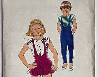 RARE Girls' Unitard, Leotard & Top Kwik Sew 1667 Sewing Pattern Cut/Complete **See Full Description for Sizes** Childrens, Dance, Gymnastics