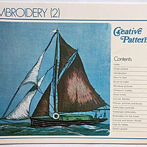 Vintage 1976 Embroidery Book 2 Creative Patterns, Children's Clothes, Hardanger, Cutwork, Drawn-Thread, Pillows, Boxes, Portraits, Place Mat