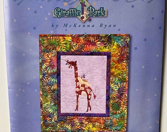 McKenna Ryan Giraffe Park Best Buddies Quilt Pattern Block Three UNCUT Pine Needle Designs