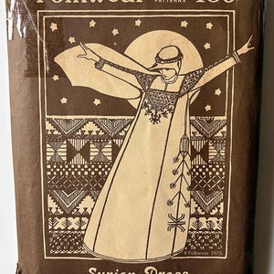 Vintage Women&#39;s Syrian Dress, Large Square Yoke Folkwear 105 Historical Sewing Pattern CUT/**SOLD As-Is Please Read Full Description