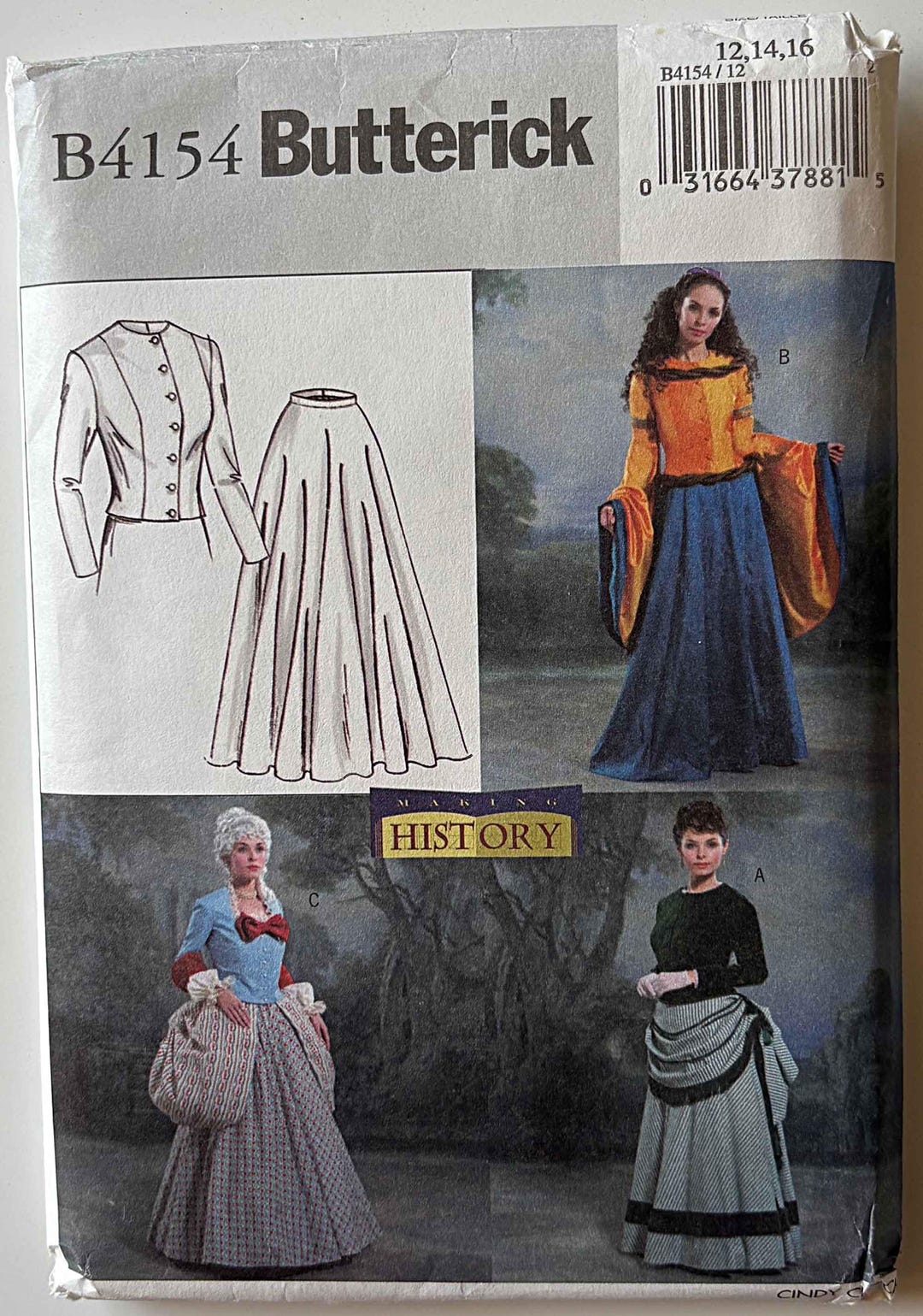 Misses' Costume, Top & Full Length Skirt, Historical, Cosplay Butterick ...