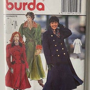 BUR6244, Burda Style Sewing Pattern Misses' Kimono-Style Coat or Jacket
