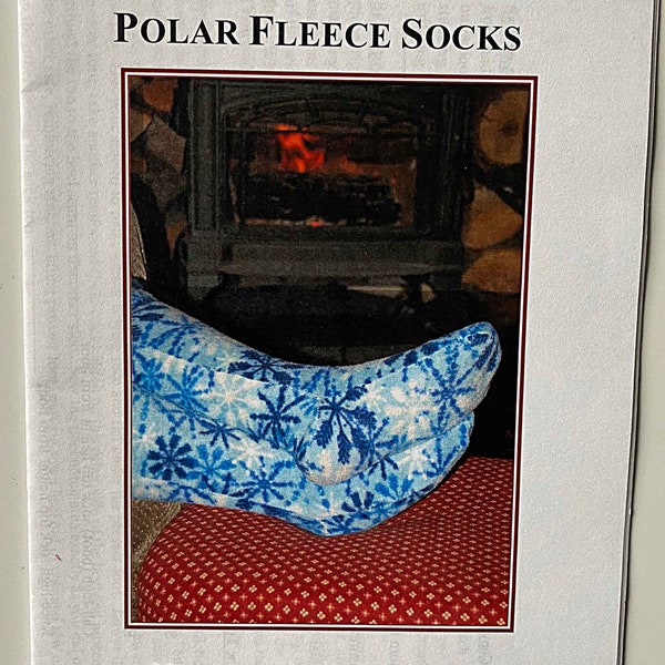 RARE Custom Fit Polar Fleece Socks Sewing Pattern by Jo Belmont, Accessories