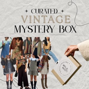 Curated Thrift/Vintage Mystery Box! - Pinterest Board Mystery Box, Surprise Personalized Style Bundle