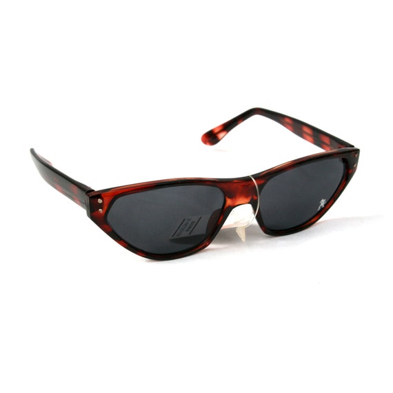 unisex rectangular sunglasses retro tortoise sung… - image 2