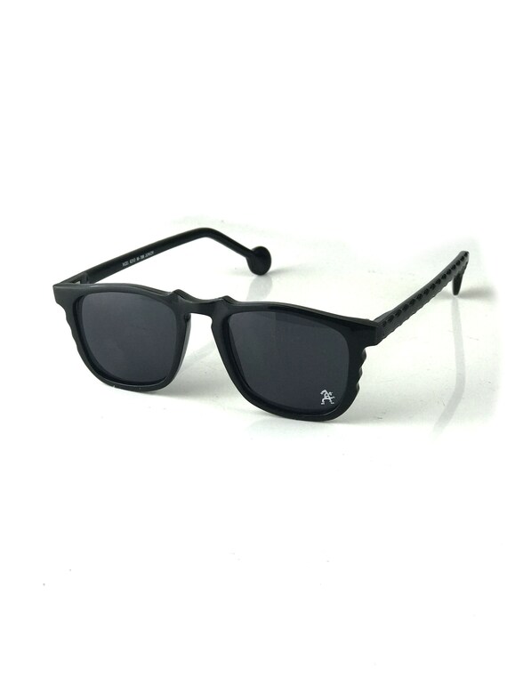 black rectangular square sunglasses plastic frame… - image 6