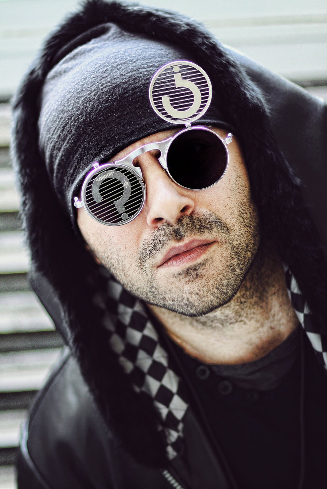 Buy Round Sunglasses Silver Round Flip up Sunglasses Unusual