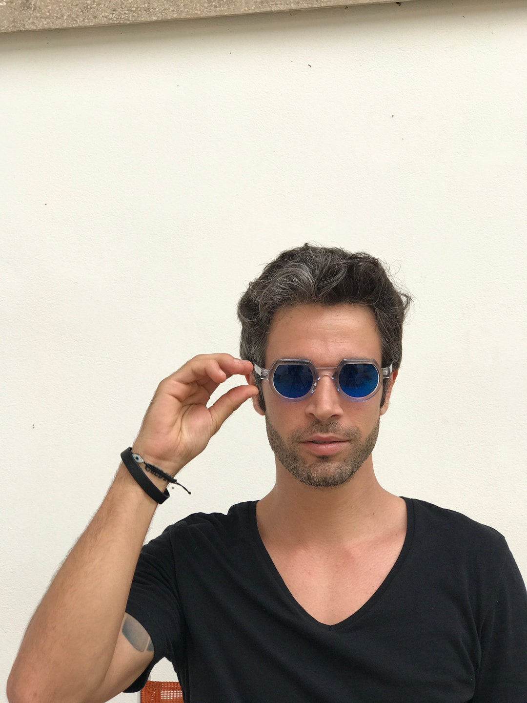 HS SUNGLASSES TYPE-T サングラス hide and seek HTS HUNTERSKY Q37 anti fog blue hunting Shooting impact