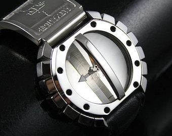 Vintage Hi Tek Alexander Wrist Watch Double Rotating Pyramid