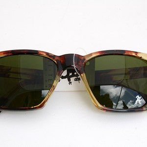 Vintage 80 &#39; s gran plaza gafas de marco retro de Carey color Hi Tek