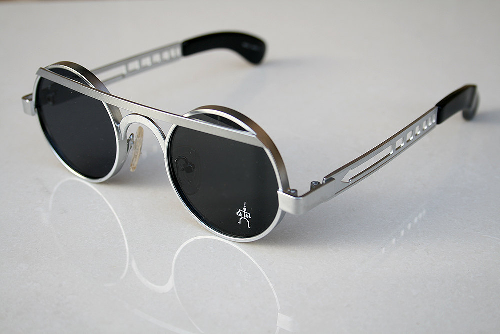 Round Sunglasses Steampunk Sunglasses Industrial Vintage  display picture 1