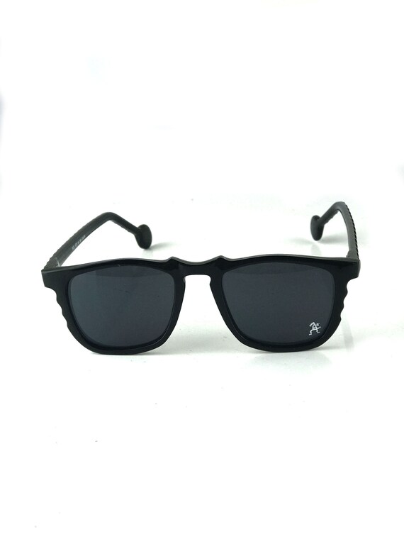 black rectangular square sunglasses plastic frame… - image 7