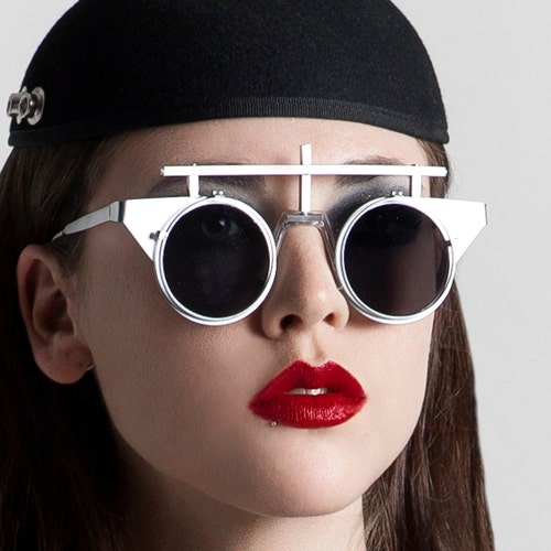 Round Sunglasses Steampunk Sunglasses Steampunk Goggles Unisex Etsy