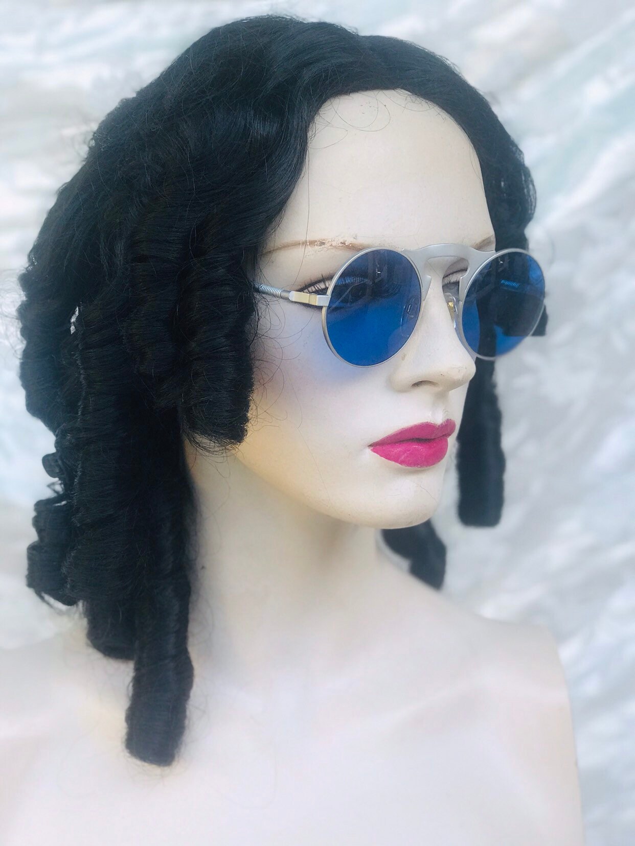 Occhiali Da Sole Rotondi Stile John Lennon, Metallo Nero, Protezione UV400, Alla Moda
