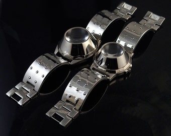 vintage unsex wrist watch Hi Tek London Alexander Cyber Goth Cyber Punk style unusual gift for him gift for her 2 sizes