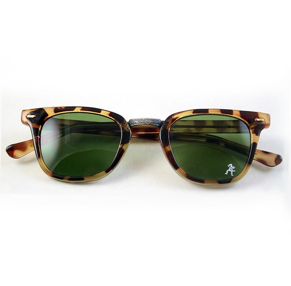 vintage rectangular square retro sunglasses plast… - image 2