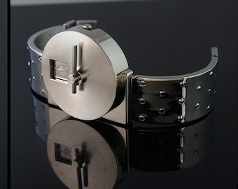 orologio da polso unisex vintage futuristico Sci Fi Hi Tek London Alexander Cyber Goth Cyber Punk stile regalo insolito per lui regalo per lei