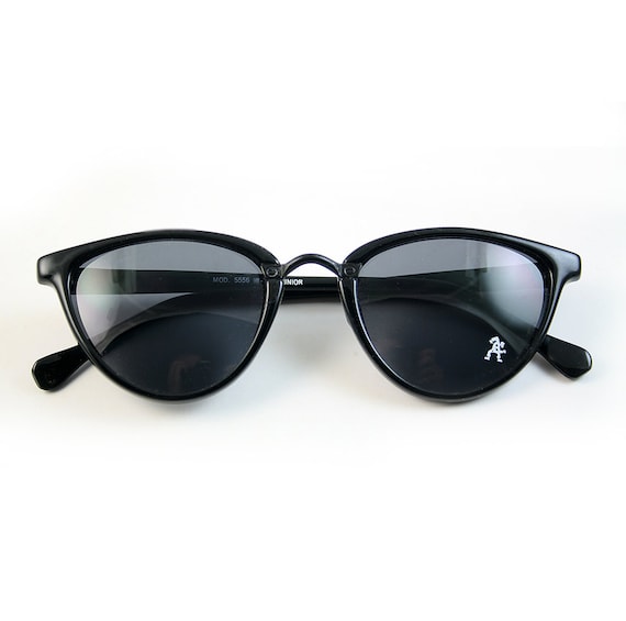 NOS 1990s retro vintage oval cat eyes sunglasses … - image 2